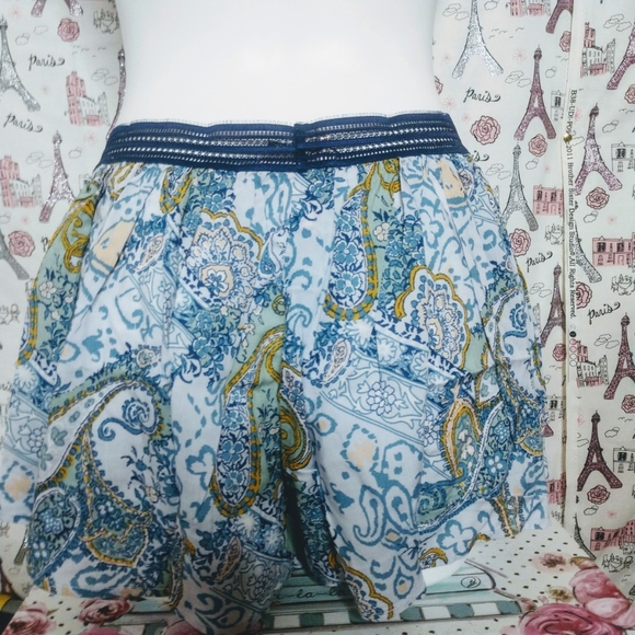 Victoria's Secret Sleep Short Blue Paisley Large - Picture 3 of 6